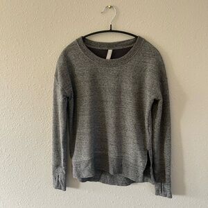 Athleta Coaster Luxe Sweatshirt Black Heather